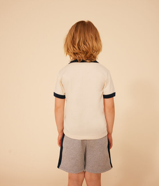 T-shirt van jersey voor jongens ecru AVALANCHE