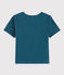 T-shirt met zeefdruk jongens kinderen blauw SHADOW