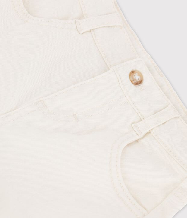 Short en denim b&eacute;b&eacute; &eacute;cru