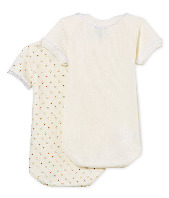 Duo de bodies manches courtes bébé fille variante 1