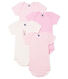 Lot de 4 bodies manches courtes bébé fille