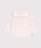 Marini&egrave;re &agrave; col b&eacute;b&eacute; en coton rose/rose