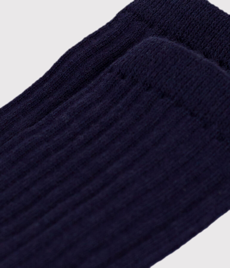 Chaussettes hautes enfant en laine et coton multicouleur