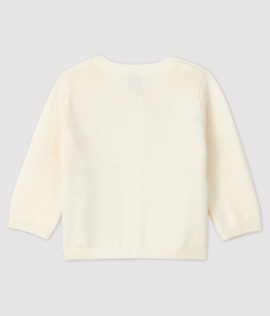 Cardigan manches longues bébé fille blanc MARSHMALLOW