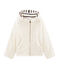 Wollig fleece sweatshirt meisjes wit MARSHMALLOW
