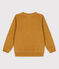 Sweatshirt in bouclébadstof voor jongens geel ISTRE