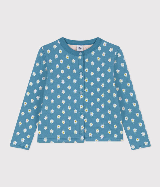 Vest in doorgestikte tubic met print voor meisjes POLOCHON/ MULTICO