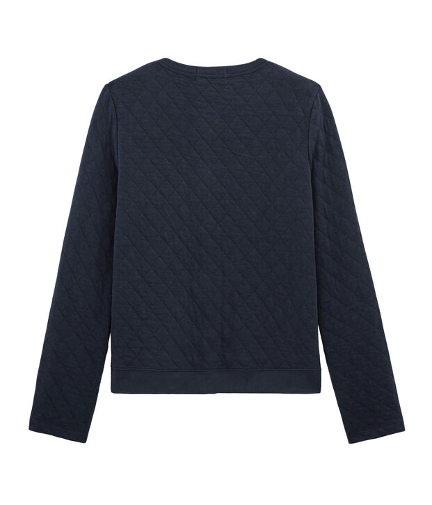 Cardigan tubique femme bleu marine