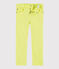 Pantalon en serge enfant garçon jaune CITRONEL