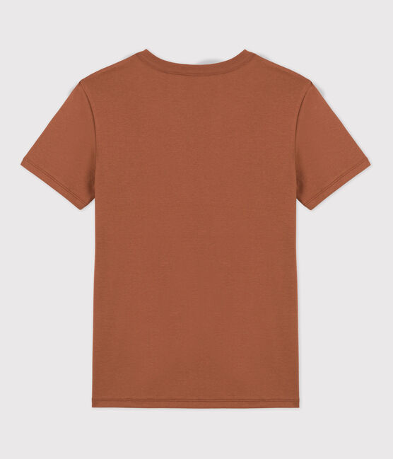 L'ICONIQUE, dames-T-shirt met ronde hals in katoen bruin CINA