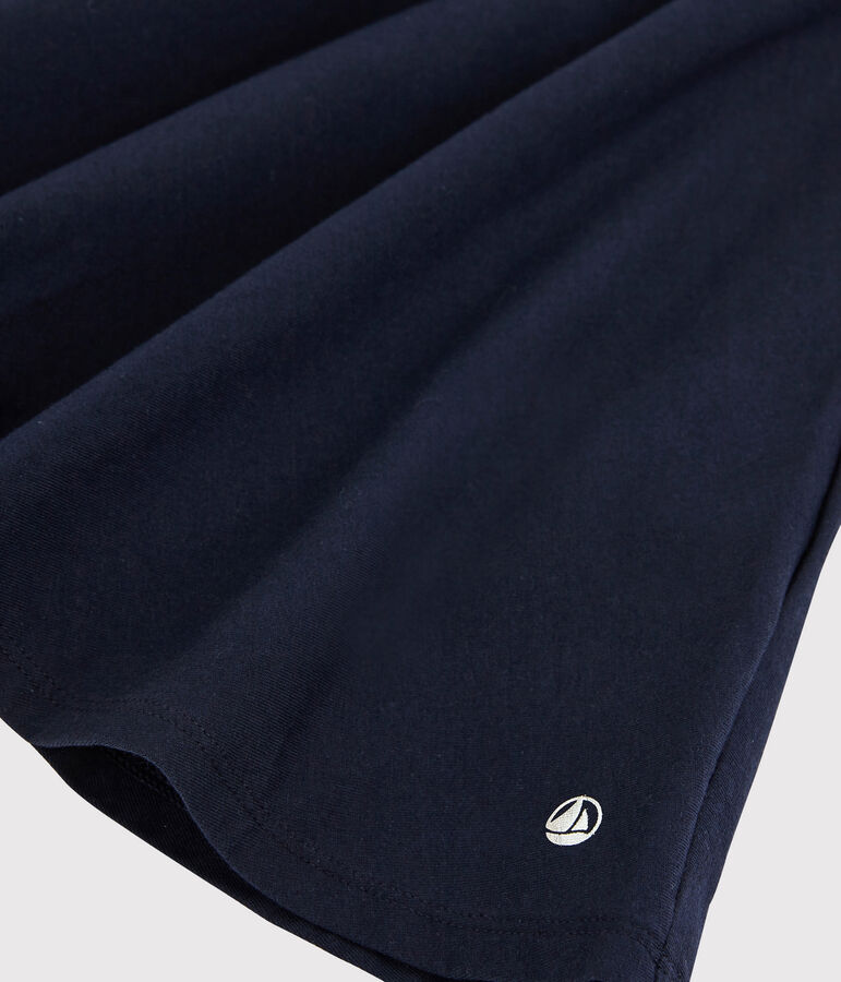 Jersey jurk met korte mouwen voor meisjes blauw SMOKING