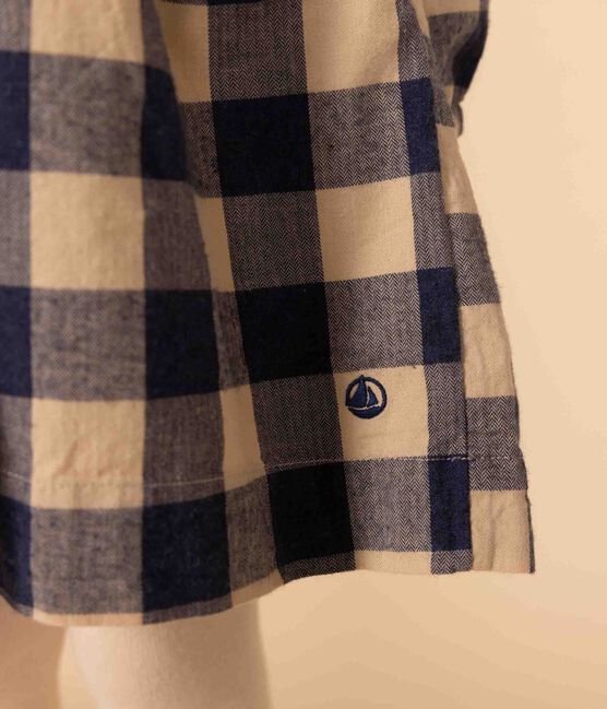 Robe manches longues en flanelle de coton à carreaux enfant fille INCOGNITO/ AVALANCHE