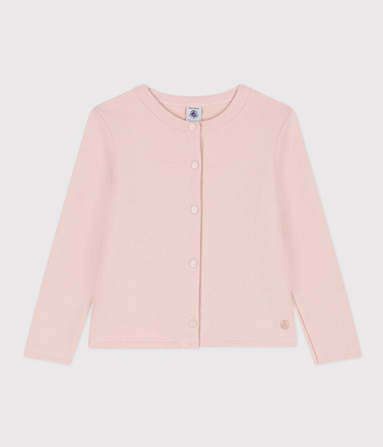 Cardigan voor meisjes in molton roze SALINE