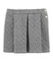 Jupe enfant fille en tubique matelassé gris CAPECOD/blanc MARSHMALLOW