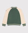 Baseballjasje van fleece voor jongens groen CROCO/ AVALANCHE