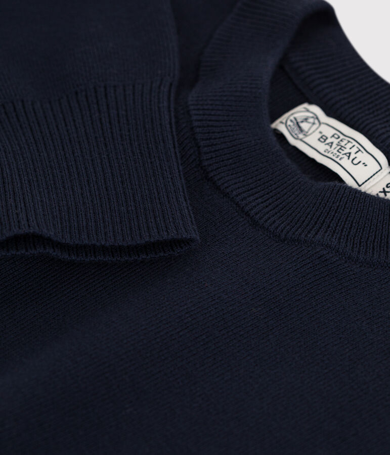 Iconische katoenen marine pull Dames blauw