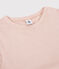 T-shirt col rond iconique en coton Femme rose GLOVE