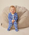 Pyjama de Noël en velours bébé bleu CALVIN/ MARSHMALLOW