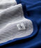 Dubbelzijdige jersey anti-straling deken blauw SMOKING/wit ECUME