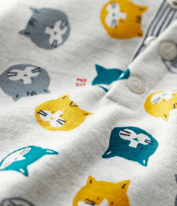 Sweatshirt van molton baby. grijs/multicouleur