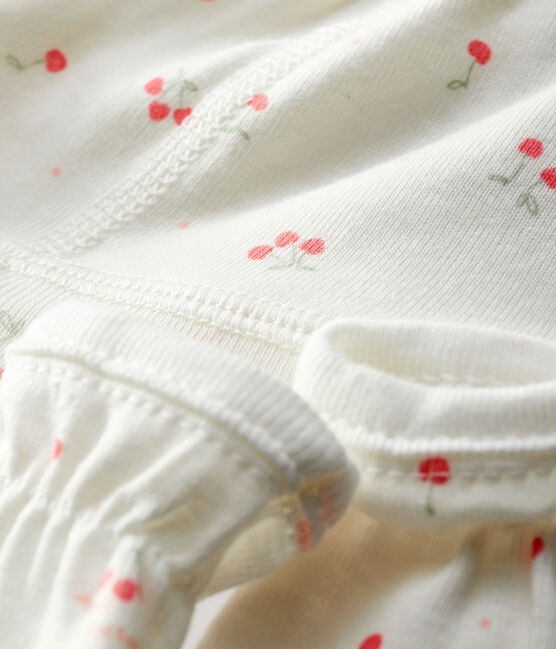 Lot bonnet naissance et moufles bateaux bébé en coton biologique variante 2