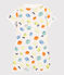 Combicourt citron bébé en coton biologique blanc MARSHMALLOW/blanc MULTICO