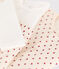Ensemble 3 pièces bébé en tubique imprimé graphique blanc MARSHMALLOW/blanc MULTICO
