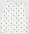 Mouwloos vest voor baby's van gewatteerd biologisch katoen wit MARSHMALLOW+GRIS/ MULTICO