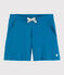 Short en coton enfant fille bleu MYKONOS