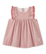 Robe bébé fille en popeline rayée