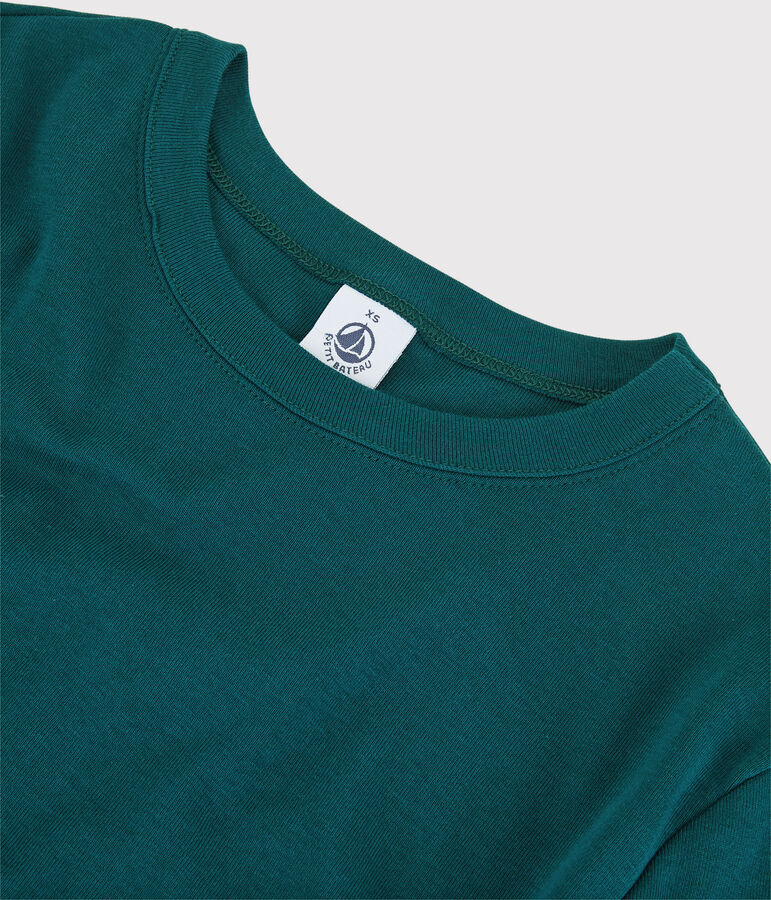 Iconisch katoenen Dames t-shirt met ronde hals groen