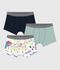 Setje met katoenen boxershorts met Op&eacute;ra-print voor kinderen multicouleur