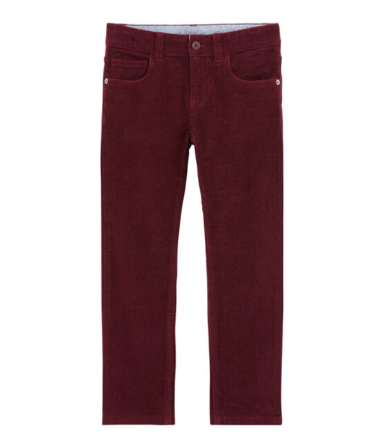 Fluwelen jongensbroek purper OGRE