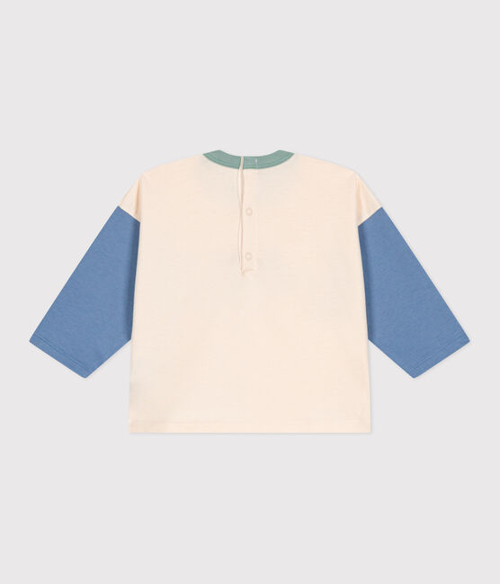 Tee-shirt manches longues en jersey fin bébé bleu AVALANCHE/ BEACH