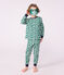 Pyjama déguisement enfant en coton imprimé croco vert MILK/ EVERGREEN