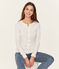 Cardigan iconique femme blanc ECUME