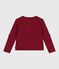 Effen katoenen cardigan voor kinderen AMARANTE