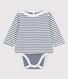 Marinière-body van biokatoen voor baby's