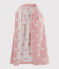 Cape de bain cœurs bébé en éponge rose CHARME/blanc MARSHMALLOW