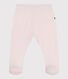 Pantalon à pied naissance en coton uni