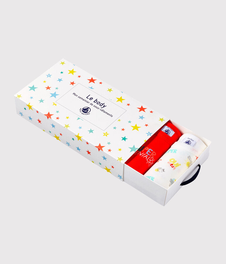 Lot de 5 bodies manches courtes b&eacute;b&eacute; gar&ccedil;on variante 1