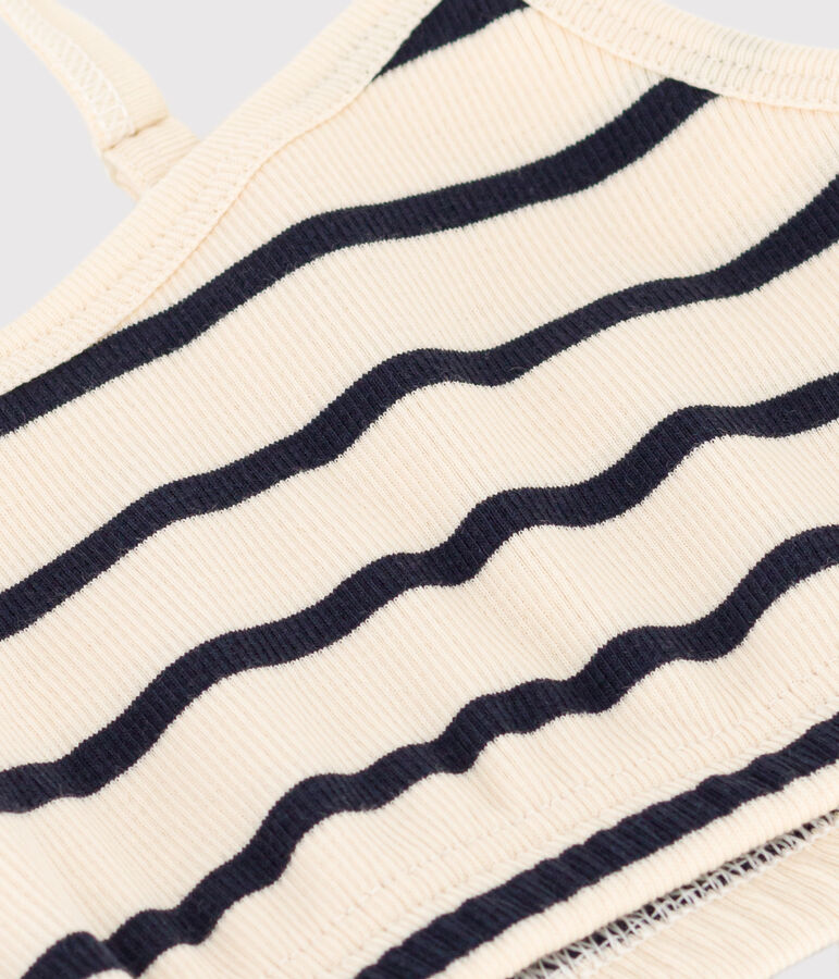 Beugelbeha voor dames ecru/blauw