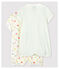 Set van 2 playsuit van biologisch katoen voor babymeisjes variante 1
