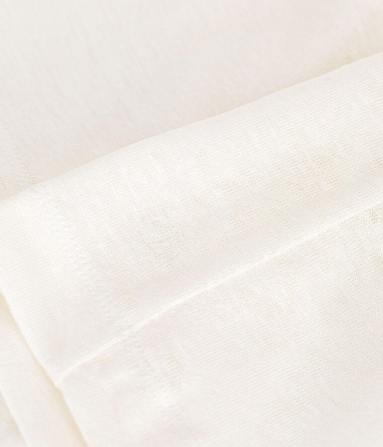 Tee-shirt en lin femme blanc