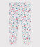 Legging bébé en coton imprimé à fleurs blanc MARSHMALLOW/blanc MULTICO