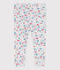 Legging bébé en coton imprimé à fleurs