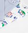 Setje van katoenen body's met lange mouw en Parijs-print voor baby's multicouleur