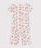 Pyjama capri enfant en coton imprimé fleuri rose FLEUR/blanc MULTICO