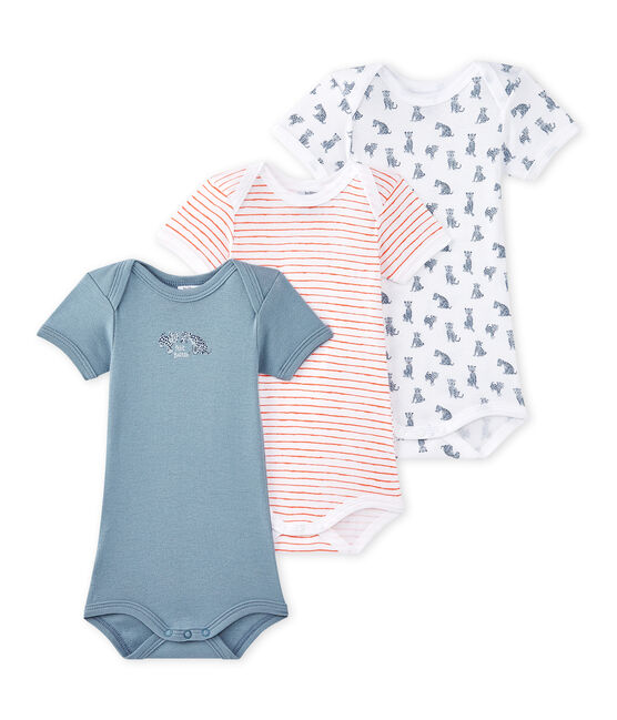 Lot De 3 Bodies Bebe Garcon Manches Courtes Petit Bateau Lot De 3 Bodies Bebe Garcon Manches Courtes Petit Bateau