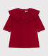 Robe manches longues en velours bébé